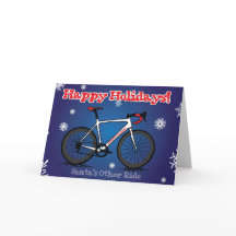 サイクリストのためのクリスマスカード