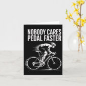 サイクリストのやる気を起こさせる引用文の気にデザイン カード (黄色い花)