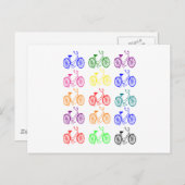 サイクリストのギフト、ヴィンテージ1950自転車デザイン ポストカード (正面/裏面)