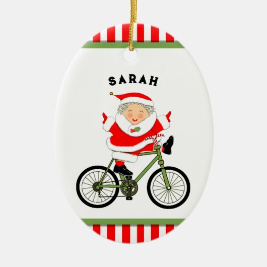 サイクリストのクリスマスコレクション セラミックオーナメント (正面)