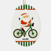 サイクリストのクリスマスコレクティブ セラミックオーナメント (裏面)
