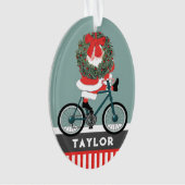 サイクリストのクリスマス オーナメント (正面)