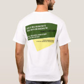 サイクリストのシルエット、チャリティバイクアソンイベント Tシャツ (裏面)