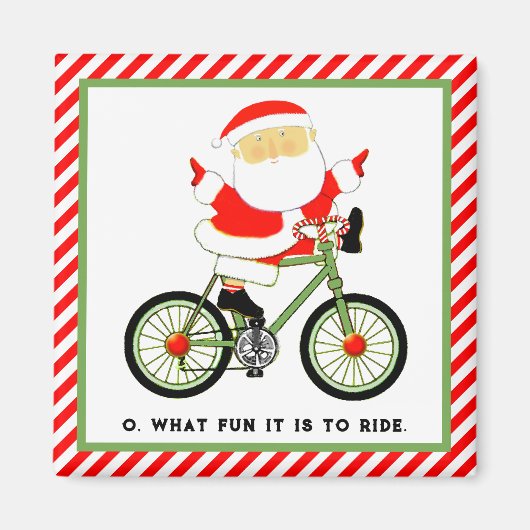 サイクリストのストック商品 マグネット (正面)