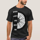 サイクリストのユーモア Tシャツ (正面)