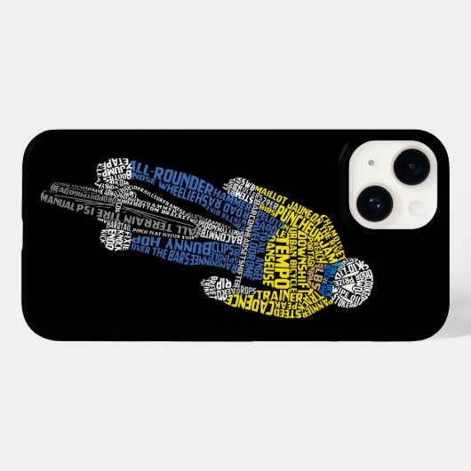 サイクリストのワードアート自転車サイクリング Case-Mate iPhoneケース (裏面 (横))