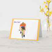 サイクリストの競争 カード (黄色い花)