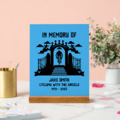 サイクリストの葬儀の記念として アクリルサイン (ウェディング)