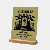 サイクリストの葬儀の記念として アクリルサイン (傾斜)