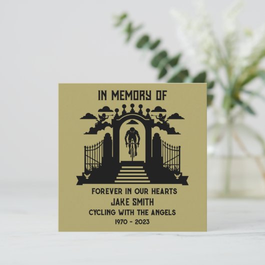 サイクリストの葬儀の記念として カード (スタンド正面)
