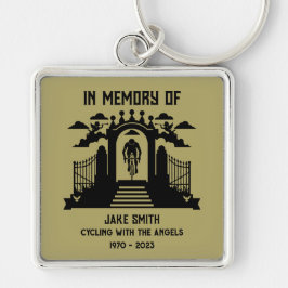 サイクリストの葬儀の記念として キーホルダー