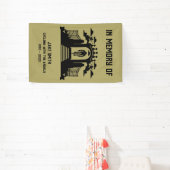 サイクリストの葬儀の記念として 横断幕 (インサイチュ)