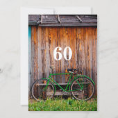 サイクリストの誕生祝いの招待状-年齢 招待状 (正面)