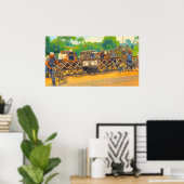 サイクリストは鉄道クロッシングツアーDe Fで待つことができない ポスター (ホームオフィス)