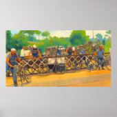 サイクリストは鉄道クロッシングツアーDe Fで待つことができない ポスター (正面)