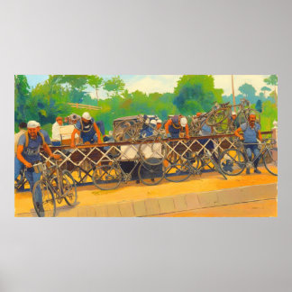 サイクリストは鉄道クロッシングツアーDe Fで待つことができない ポスター