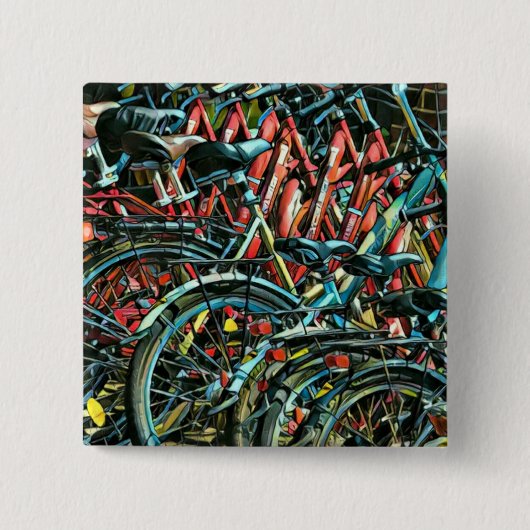 サイクリストへの贅沢な贈り物 缶バッジ (正面)