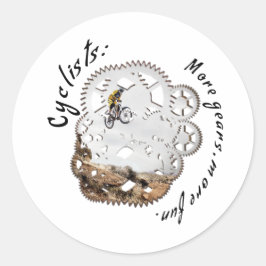 サイクリストより多くのギア、より多くのおもしろい。サイクリングスポーツ ラウンドシール