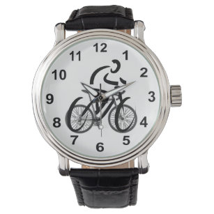 サイクリストをテーマにした自転車デザイン 腕時計