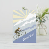 サイクリストサイクリングアップマウンテンサンロードバイク サンキューカード (スタンド正面)
