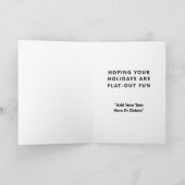 サイクリストサイクリングクリスマスホリデーカード シーズンカード (内部)