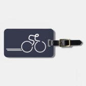 サイクリストサイクリンググラフィックアドレスの荷物タグ ラゲッジタグ (正面横)