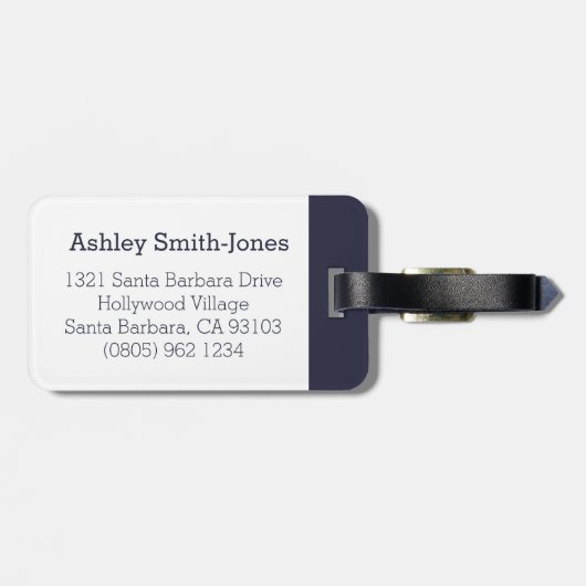 サイクリストサイクリンググラフィックアドレスの荷物タグ ラゲッジタグ (裏面横)