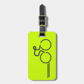 サイクリストサイクリンググラフィック明カスタムるいラゲッジタグ ラゲッジタグ (正面縦)