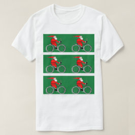 サイクリストサイクリングバイクライディングクリスマス Tシャツ