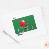 サイクリストサイクリングホリデーギフトラベル スクエアシール (封筒)