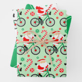 サイクリストサイクリングホリデーギフト ラッピングペーパーシート (インサイチュ)