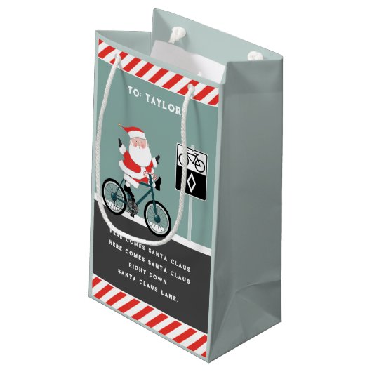 サイクリストサイクリングホリデースモール抱き枕 スモールペーパーバッグ (裏面アングル)