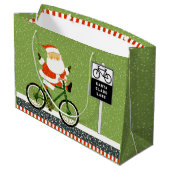 サイクリストサイクリングホリデーラージ抱き枕 ラージペーパーバッグ (裏面アングル)