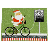 サイクリストサイクリングホリデーラージ抱き枕 ラージペーパーバッグ (正面)