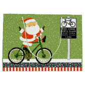 サイクリストサイクリングホリデーラージ抱き枕 ラージペーパーバッグ (裏面)