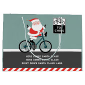 サイクリストサイクリングホリデーラージ抱き枕 ラージペーパーバッグ (裏面)