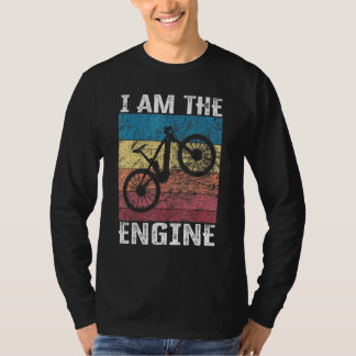 サイクリストファン9のための「私はエンジンです」 Tシャツ