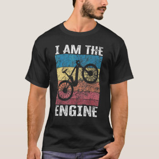 サイクリストファン9のための「私はエンジンです」 Tシャツ