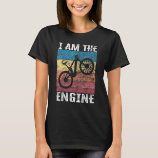 サイクリストファン9のための「私はエンジンです」 Tシャツ