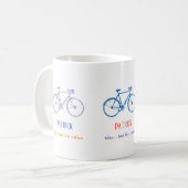 サイクリスト及びバイクもしくは自転車に乗る人への贈与 コーヒーマグカップ (正面左)
