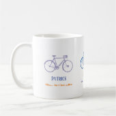 サイクリスト及びバイクもしくは自転車に乗る人への贈与 コーヒーマグカップ (左)