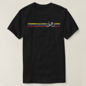 サイクリスト国旗コロンビア・バイクレーシングサイクリン Tシャツ (デザイン正面)