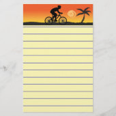 サイクリスト文房具 便箋 (正面)
