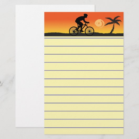 サイクリスト文房具 便箋 (正面/裏面)