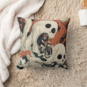 サイクリスト脱出スカル妖怪装飾用クッション クッション (ブランケット)