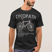サイクリスト自転車サイクリングサイクルバイクサイクリングバイクもしくは自転車に乗る人 Tシャツ (正面)