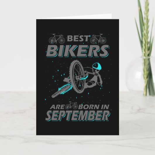 サイクリスト誕生日現在9月 カード (正面)