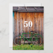 サイクリスト誕生祝い招待状 – 任意の年齢 招待状 (正面)