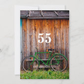 サイクリスト誕生祝い招待状 – 任意の年齢 招待状 (正面)