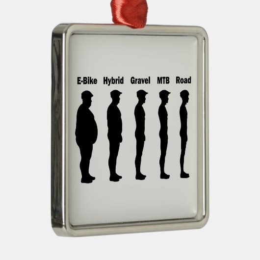 サイクリスト進化型ローディー メタルオーナメント (右)